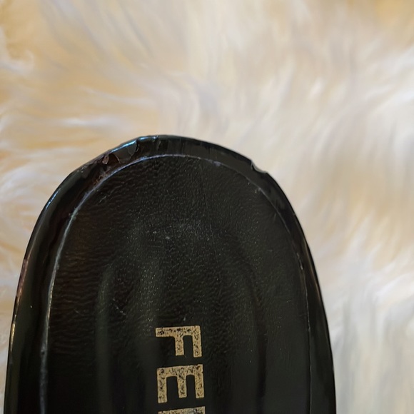 Fendi Black Logo Mules w/ Wood Insole and Black Heels - Picture 7 of 7